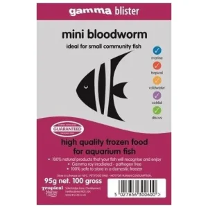 Gamma Mini Bloodworms Blister 100g